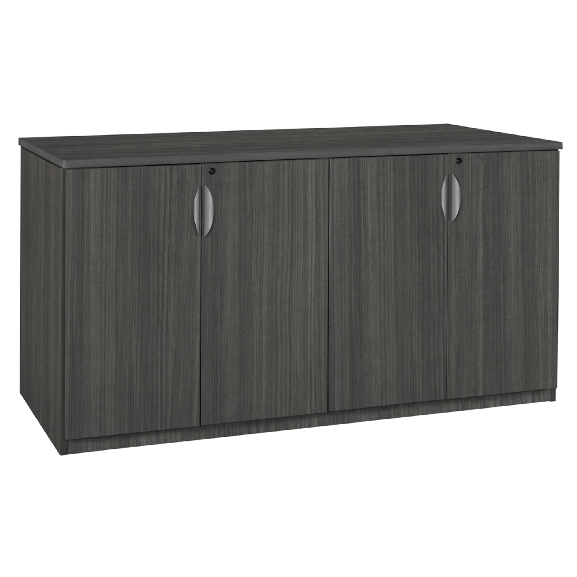 Regency Furniture Legacy Office Storage Cabinet Buffet — 72in., Ash Grey, 36in. High, Adjustable Shelves, Model# LSC7236AG